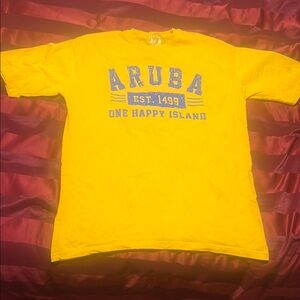 Yellow Aruba Graphic T-Shirt
